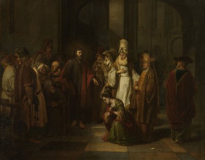Christ and the Woman in Adultery by Gerbrand van den Eeckhout  